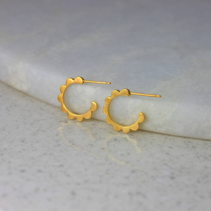 Ls Audrey Hoops Gold Mini