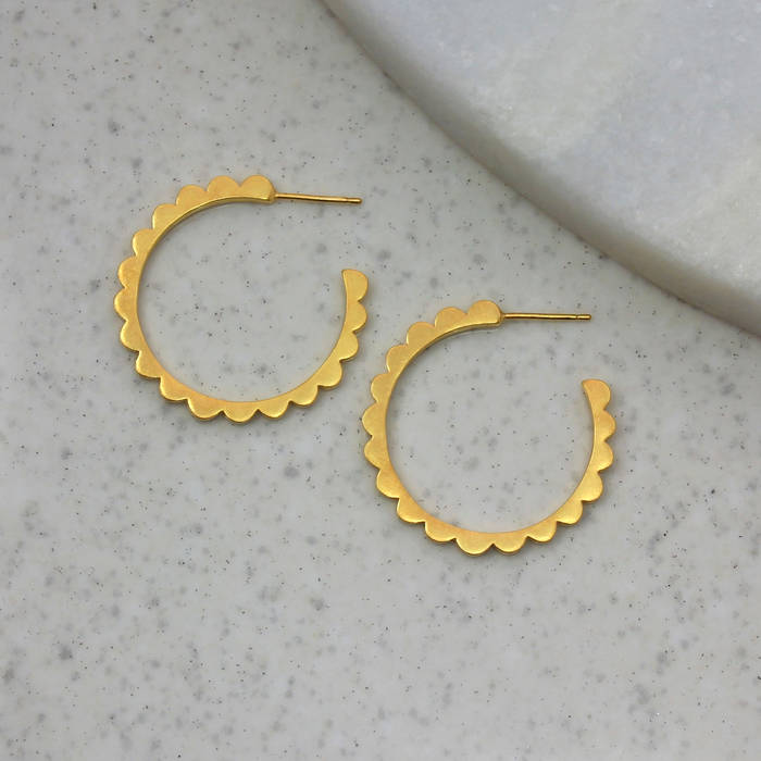 Ls Audrey Hoops Large Gold