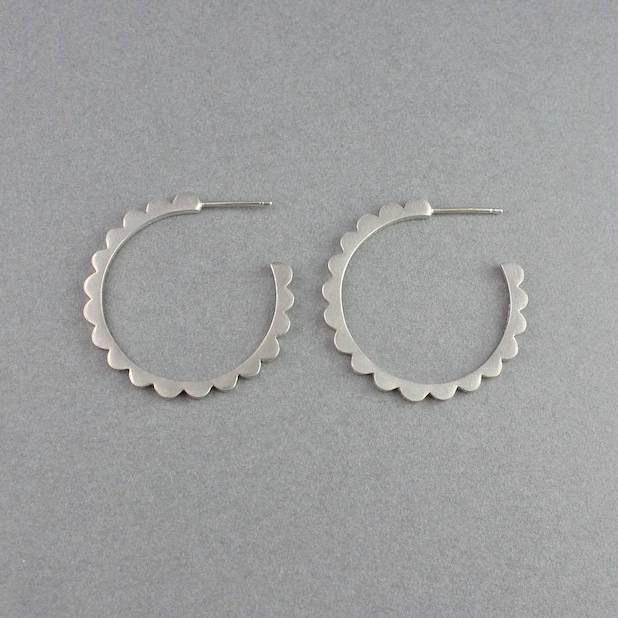 Audrey Hoops Large Silver