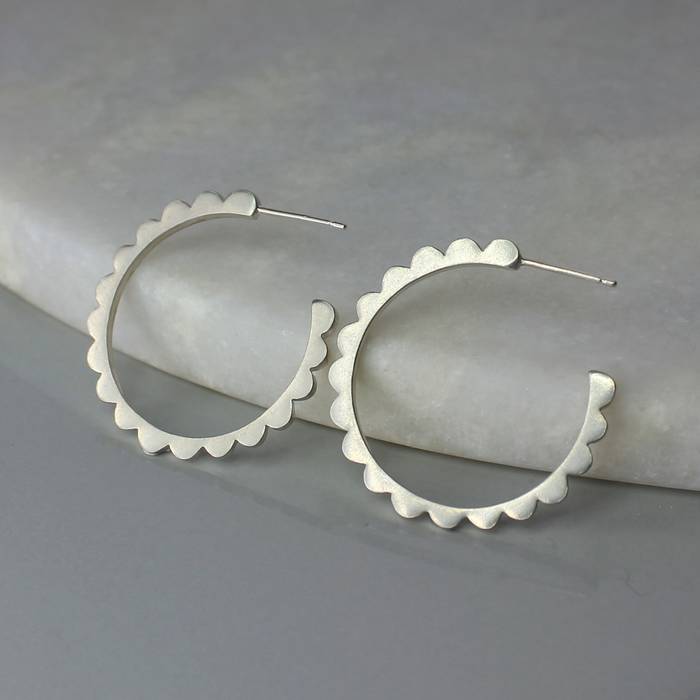 Ls Audrey Hoops Large Silver