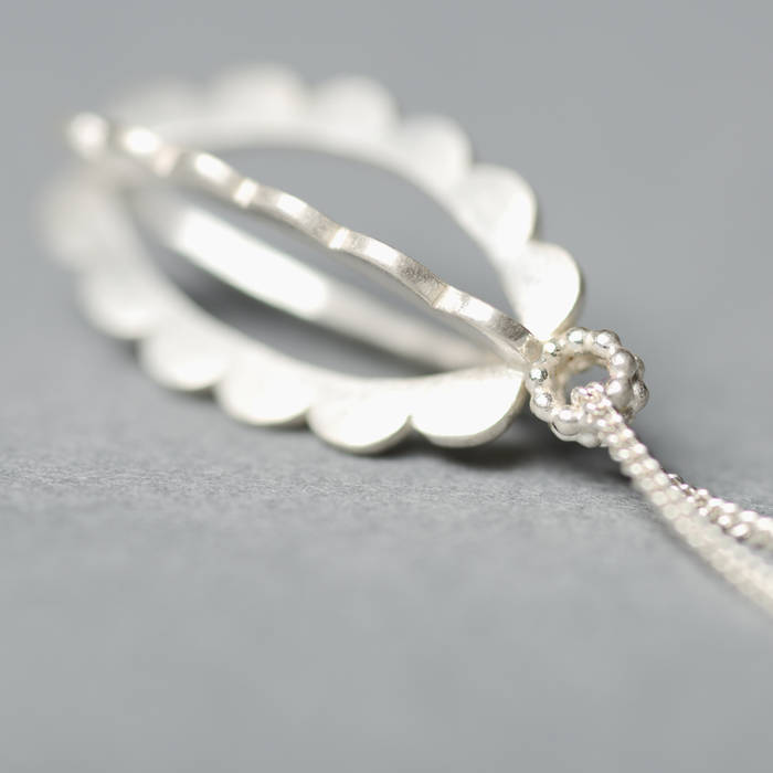 Delilah Necklace Side Silver