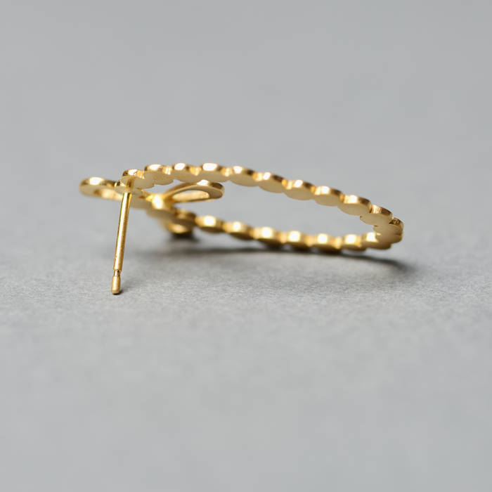 Isla Earrings Gold Side