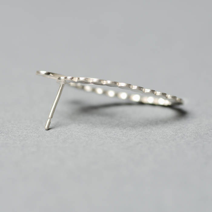 Isla Earrings Silver Side