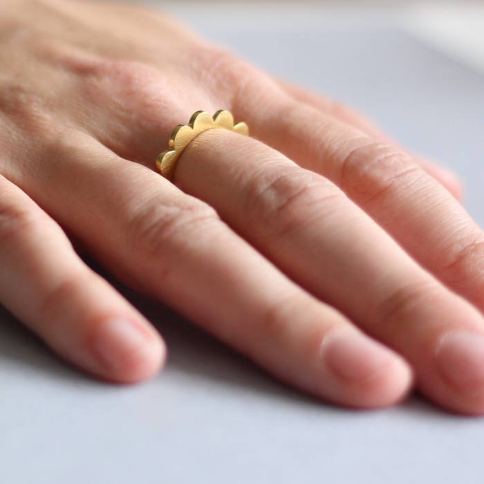 Maggie Ring Gold Worn
