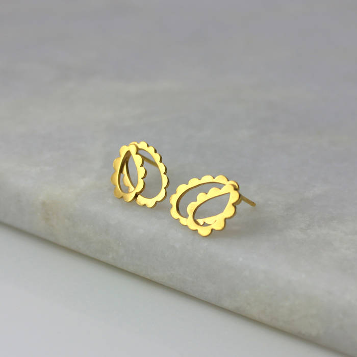 Rose Studs Gold