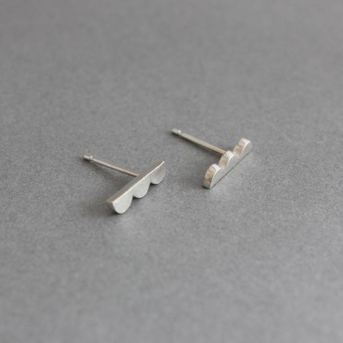 Sybil Studs Silver Side