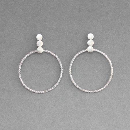 Elsie Hoops Silver Thumbnail