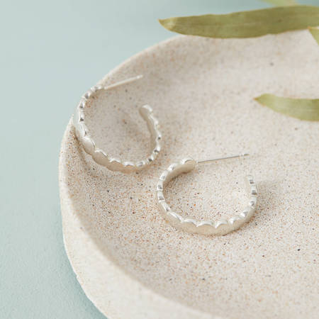 Martha Hoops Midi Silver